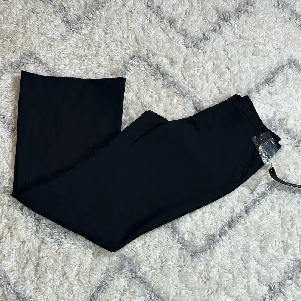 Rafaella Elegant Black Flare Trousers